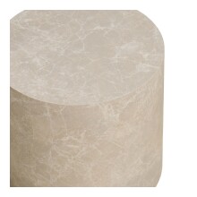 Satztisch >Prague< (2-tlg.) in Marmor, MDF, Marmor-Dekor - 40x48cm (HxD)