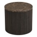 Beistelltisch >Rota< in Dunkelbraun / Marmor-Dekor, MDF, Dekor - 40x45cm (HxD)