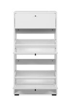 Schuhkipper >Lüneburg< in weiß, Holzwerkstoff - 58x111x25cm (BxHxT)