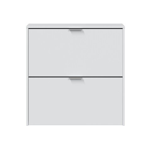 Schuhkipper >ZAPATERO< in Weiß - 75x76x22 (BxHxT)