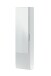 Schuhschrank >KRISTAL< in Artik Weiß - 50x180x22 (BxHxT)