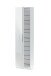 Schuhschrank >KRISTAL< in Artik Weiß - 50x180x22 (BxHxT)