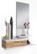 Garderoben-Set >DHALIA< in Artik Weiß / Nodi Eiche Dekor - 81x116x29 (BxHxT)