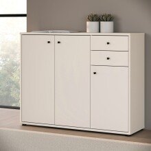Sideboard >TEMPRA2< in Sand - 108,8x85,5x34,8cm (BxHxT)
