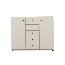 Sideboard >TEMPRA2< in Sand - 108,8x85,5x34,8cm...
