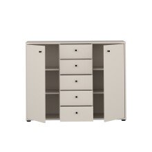 Sideboard >TEMPRA2< in Sand - 108,8x85,5x34,8cm (BxHxT)