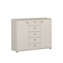 Sideboard >TEMPRA2< in Sand - 108,8x85,5x34,8cm (BxHxT)