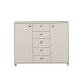 Sideboard >TEMPRA2< in Sand - 108,8x85,5x34,8cm (BxHxT)