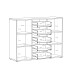 Sideboard >TEMPRA2< in Sand - 108,8x85,5x34,8cm (BxHxT)