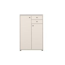 Hochkommode >TEMPRA2< in Sand - 73,7x111,1x34,8cm...