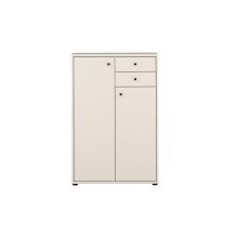 Hochkommode >TEMPRA2< in Sand - 73,7x111,1x34,8cm...