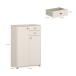 Hochkommode >TEMPRA2< in Sand - 73,7x111,1x34,8cm (BxHxT)