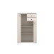 Hochkommode >TEMPRA2< in Sand - 73,7x111,1x34,8cm (BxHxT)