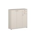 Sideboard >TEMPRA2< in Sand - 108,8x111,1x34,8cm (BxHxT)
