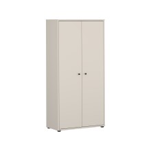 Stauraumschrank >TEMPRA2< in Sand - 73,7x149,5x34,8cm (BxHxT)