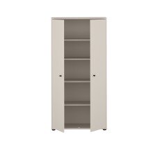 Stauraumschrank >TEMPRA2< in Sand - 73,7x149,5x34,8cm (BxHxT)