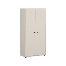 Stauraumschrank >TEMPRA2< in Sand - 73,7x149,5x34,8cm (BxHxT)