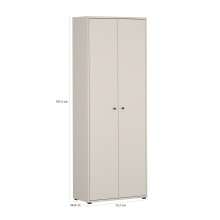 Aktenschrank >TEMPRA2< in Sand - 73,7x197,5x34,8cm (BxHxT)