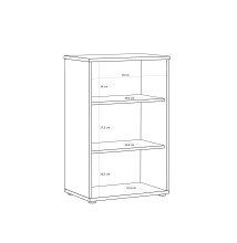 Regal >TEMPRA2< in Sand - 54x85,5x34,8cm (BxHxT)