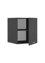 Aufsatzschrank >Laundreezy< in Anthrazit, Holzwerkstoff - 68x76x68cm (BxHxT)