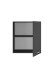 Aufsatzschrank >Laundreezy< in Anthrazit, Holzwerkstoff - 68x76x68cm (BxHxT)