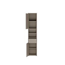 Seitenschrank >ALICE SPRINGS< in Taupe - 39,8x191,9x34,9cm (BxHxT)