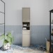 Seitenschrank >ALICE SPRINGS< in Taupe - 39,8x191,9x34,9cm (BxHxT)