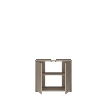 Waschbeckenunterschrank >ALICE SPRINGS< in Taupe - 74,5x63,9x34,9cm (BxHxT)