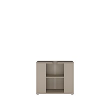 Waschbeckenunterschrank >ALICE SPRINGS< in Taupe - 74,5x63,9x34,9cm (BxHxT)