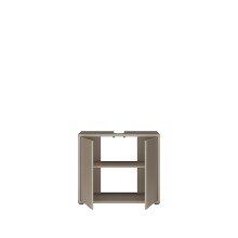 Waschbeckenunterschrank >ALICE SPRINGS< in Taupe - 74,5x63,9x34,9cm (BxHxT)