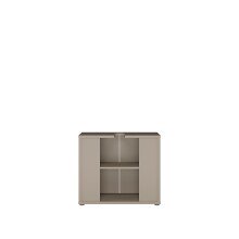 Waschbeckenunterschrank >ALICE SPRINGS< in Taupe - 74,5x63,9x34,9cm (BxHxT)