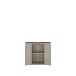 Waschbeckenunterschrank >ALICE SPRINGS< in Taupe - 74,5x63,9x34,9cm (BxHxT)