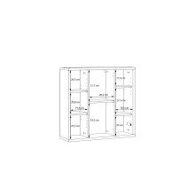 Badezimmerspiegelschrank >ALICE SPRINGS< in Taupe / Spiegel - 74,5x72x23,8cm (BxHxT)