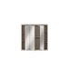 Badezimmerspiegelschrank >ALICE SPRINGS< in Taupe / Spiegel - 74,5x72x23,8cm (BxHxT)
