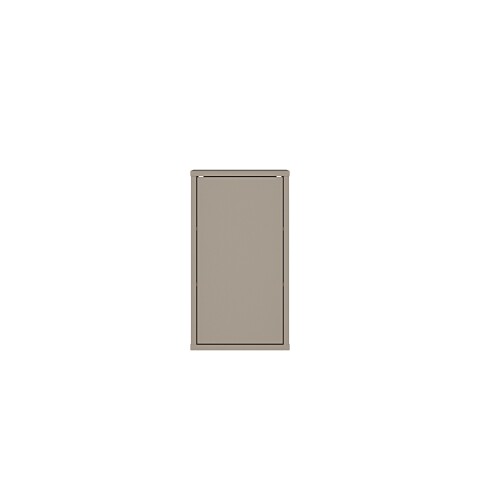 Hängeschrank >ALICE SPRINGS< in Taupe - 39,8x72x23,8cm (BxHxT)