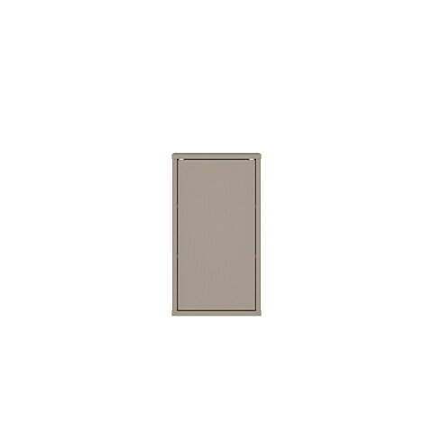 Hängeschrank >ALICE SPRINGS< in Taupe - 39,8x72x23,8cm (BxHxT)