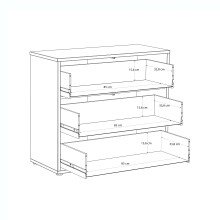 Kommode >ALICE SPRINGS< in Terrakotta - 94,8x83,1x41,5cm (BxHxT)