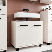 Waschbeckenunterschrank >VERIS< in Sand -...