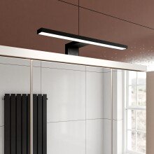 Badezimmerspiegelschrank >VERIS< in Sand / Spiegel - 68,6x68,1x20cm (BxHxT)