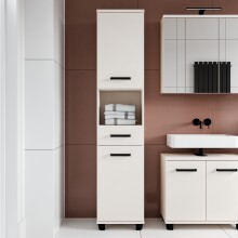 Seitenschrank >VERIS< in Sand - 40,2x186,8x34,8cm (BxHxT)