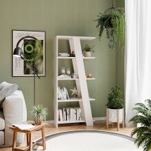 Standregal >NATTA< in Sand - 72x161x29,6cm (BxHxT)