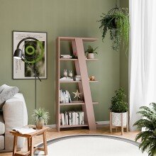 Regal >NATTA< in Terrakotta - 72x161x29,6cm (BxHxT)