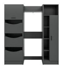 Waschmaschinenumbauschrank >Free< in Anthrazit -...