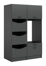 Waschmaschinenumbauschrank >Free< in Anthrazit -...