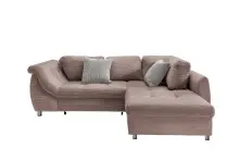Polsterecke >Allin< in rosa / silber, Cord -...