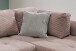 Polsterecke >Allin< in rosa / silber, Cord - 250x66x190cm (BxHxT)