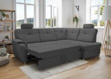 Ecksofa >Elli< in 3609 Mango anthrazit, Mikrofaser...