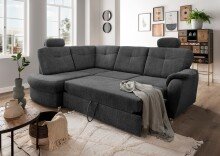Ecksofa >Elli< in 3609 Mango anthrazit, Mikrofaser...