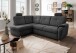 Ecksofa >Elli< in 3609 Mango anthrazit, Mikrofaser - 264x92x180cm (BxHxT)