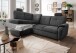 Ecksofa >Elli< in 3609 Mango anthrazit, Mikrofaser - 264x92x180cm (BxHxT)